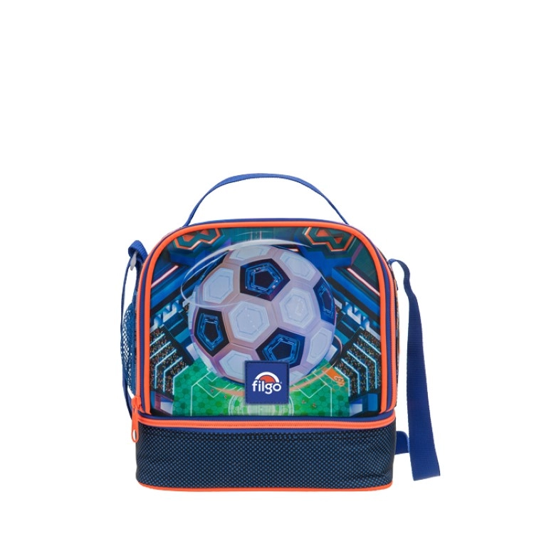 Lunchera Filgo 3D Futbol Azul Art.LCH26-3D-003